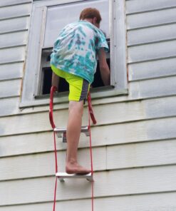 Kidde Fire Escape Ladder, 2-Story Rope Ladder, Extends to 13-Feet, Anti-Slip Rungs 13-Foot 76 71sfVzH4GUL