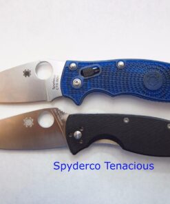 Spyderco Manix 2 Lightweight Signature Knife with 3.37" CTS BD1 Steel Blade and Translucent Blue FRCP Handle - PlainEdge - C101PBL2 37 71sfxEQukgL