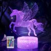 Unicorn Gifts for Girls, 3D Illusion Lamp Unicorn Night Lights for Girls Room, 16 Color Changing & Dimmable LED Night Lamp with Remote & Touch Control, Unicorn Bedroom Decor for Girls Christmas Gift Unicorn_Fly 18 71sgWfbnJiL