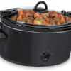 6 quart Slow Cooker for 7+People - Portable Manual Slow Cooker(Black) 41 71sgZ24VxtL