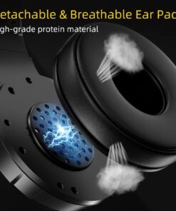 CHAFON E300 Gaming Headset with Noise Cancelling Microphone, Surround Sound Headphones for PS4 PC Xbox One PS5 Controller, Dynamic RGB Wired Headsets for Computer Laptop Mac Nintendo NES Games 28 71sgZYXukIL