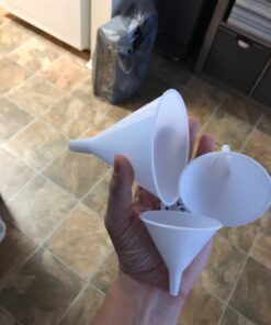 Norpro Plastic Funnel, Set of 3, Set of Three, White 34 71sgpsvzrL