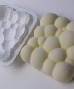 Stilnati brand 1 pcs 3D bubbles sky cloud silicone cake mold white color, baking mold, mousse chiffon pastry cakes, pan, biscuit, candy, ice cream, jelly, brownie, cookie 24 71sgrBzg64L