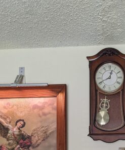 Bulova Clocks C3542 Cranbrook Wall Mount Analog Wooden Chiming Clock, Brown 17 71shSXI5QwL