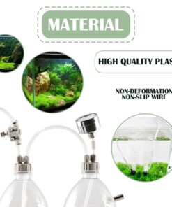 DIY CO2 Generator System Kit with Pressure Gauge Air Flow Adjustment Valve - Pressurized CO2 Kit for Aquarium Plants Tube Valve for Bottle - CO2 Regulator Aquarium for CO2 Diffuser - Grow System 32 71shUOkbfgL