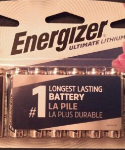 Energizer AA Batteries, Ultimate Double A Battery Lithium, 12 Count 12 Count (Pack of 1) 43 71shuQwCL