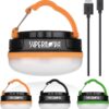 Supernova ® Rechargeable Hanging Tent Light & Backpacking Lantern, Ultimate Battery Operated Camping Lantern, Magnetic Base with Retractable Hook, Pocket Sized Yet Ultra Bright Survival Gear (Orange) Cadmium Orange
