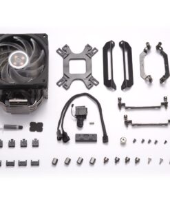 Cooler Master Hyper 212 RGB Black Edition CPU Air Cooler, SF120R RGB Fan, 4 CD 2.0 Heatpipes, Anodized Gun-Metal Black, Brushed Nickel Fins, RGB Lighting for AMD Ryzen/Intel LGA1151 49 71siPNXvTnL