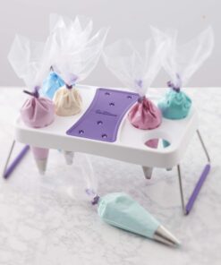 Wilton Decorating Bag Stand - Organize Icing Bags for Easy Reach and Quick Treat Decorating, Holds Flower Nails to Dry Buttercream Flowers, 6-Cavity 20 71sjdvkKAL