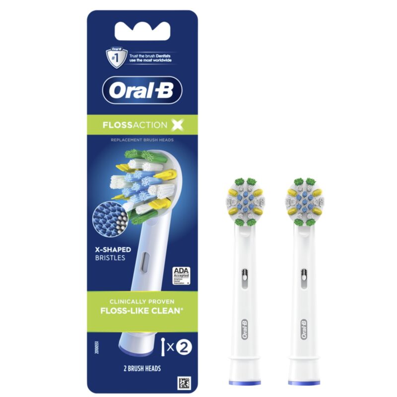 Oral-B FlossAction Electric Toothbrush Replacement Brush Heads Refill ...