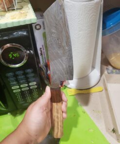 Inch Custom Handmade Forged Damascus Steel Fixed Blade Serbian Chef Knife edc With Sheath (9283) 9283 23 71sk7NDnlhL