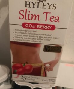 Hyleys Slim Tea Goji Berry Flavor - Weight Loss Herbal Supplement Cleanse and Detox - 25 Tea Bags (1 Pack) 25 Count (Pack of 1) 35 71sklbsWs3L