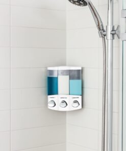 Better Living Products, White 76354 Euro Series TRIO 3-Chamber Soap and Shower Dispenser 21 71sknlt2CrL