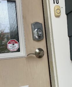 Schlage BE365 CAM 626 Camelot Keypad Deadbolt, Electronic Keyless Entry Lock, Satin Chrome 24 71sm5sc4YnL