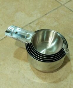 Bellemain One Piece Stainless Steel - Nesting measuring cups for Kitchen for Bakers , Dry - Ml & Oz measuring cup for Liquid, Metal, Set of 6 41 71snMEVmqWL
