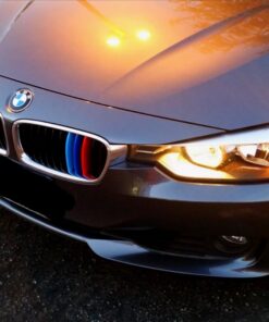 iJDMTOY M-Colored Grille Insert Trims Compatible With BMW F30 3 Series 320i 328d 328i 335i 340i w/Standard Kidney Grill (11 Beams), NOT 8-Beam Black Grille nor M3 41 71snNrdu0sL