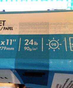 HP Printer Paper | 8.5 x 11 Paper | Premium 24 lb | 1 Ream - 500 Sheets | 100 Bright | Made in USA - FSC Certified | 112400R 1 Ream | 500 Sheets Premium24 32 71snQZYpO5L
