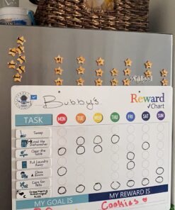 Magnetic Behavior Chore Chart for Kids at Home - Gift Reward Visual Schedule Chart by QUOKKA - Dry and Erase Routine and Responsibility - Use 99 Magnets, Markers, Stickers - from Toddlers to Teens Original 32 71snjZo6rBL
