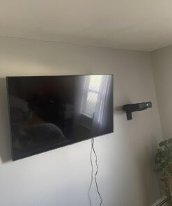 WALI Floating Entertainment Center Shelves, Holds Up to 17.6lbs, TV Shelf with Strengthened Tempered Glasses for DVD Players, Cable Boxes, Games Consoles, TV Accessories (CS201B), 1 Shelf, Black 1-Shelf 38 71soKGfLkML