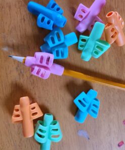 Mlife Pencil Grips - 10PCS Children Pencil Holder Writing Aid Grip Trainer, Ergonomic Training Pen Grip Posture Correction Tool for Kids (Set of 10PCS) 1 Count (Pack of 10) 22 71soWB5rV2L