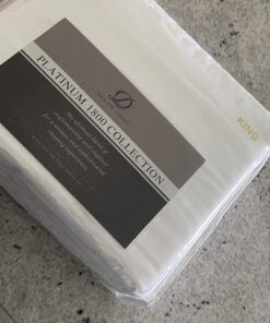 Danjor Linens King Size Sheets Set - 6 Piece Set Including 4 Pillowcases - Deep Pockets - Breathable, Soft Bed Sheets - Wrinkle Free - Machine Washable - White King Bed Sheets - 6 pc 35 71soa7iBW4L