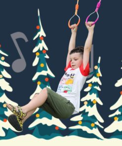 Rainbow Craft 7-Pack Colorful Ninja Rings - Gymnastic Rings, Swing Bar Rings, Monkey Rings for Backyard Ninja Warrior Obstacle Slackline Kits 7 Pack Ninja Acc 17 71spAbkUuIL