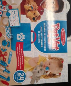 Melissa & Doug Examine and Treat Pet Vet Play Set (24 pcs) - Kids Veterinary Play Set, Veterinarian Kit For Kids, STEAM Toy, Pretend Play Doctor Set For Kids Ages 3+ 34 71spn1bjslL