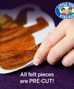 Little Folk Visuals Felt Letters, Alphabet Felt Learning Toy for Kids and Toddlers, Precut ABC Felt Board Figures, 118 Piece Set 8 71sqziDyayL