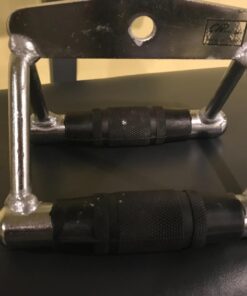 Cap Barbell D Handle Exercise Machine Attachment, Multiple Options Chrome Deluxe Double D Handle with Rubber Handgrips 18 71srUU1db6L