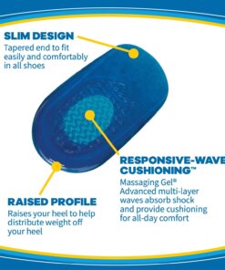 Dr. Scholl's Heel Cushions with Massaging Gel Advanced // All-Day Shock Absorption and Cushioning to Relieve Heel Discomfort (for Men's 8-13, Also Available for Women's 6-10) Men 8-13 14 71src3S7wkL