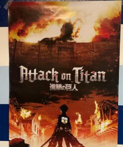 Trends International Attack on Titan - Fire Wall Poster, 22.375" x 34", Unframed Version 19 71srhOPvF3L