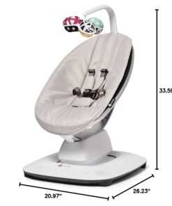 4moms MamaRoo Multi-Motion Baby Swing, Bluetooth Enabled with 5 Unique Motions, Grey 30 71srnR2Hi6L