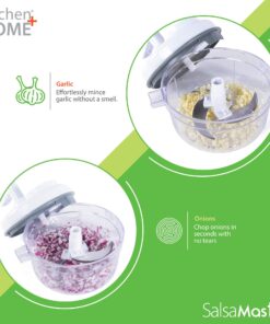 Salsa Master Salsa Maker, Food Chopper, Mixer and Blender - As Seen On TV Manual Food Processor,white 12 71st4MOvZgL