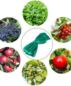 CandyHome 13Ft x 33Ft Anti Bird Protection Mesh Garden Netting Seedlings Plants Flowers Fruit Trees Vegetables from Rodents Deer Reusable Fencing, 13Ft x 33Ft, Green 16 71stuqYoy9L