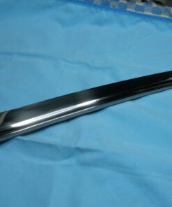 Handmade Sword - Real Functional Japanese Samurai Tanto Sword, Fully Hand Forged, 1080 Carbon Steel, Heat Tempered, Full Tang, Sharp, Brass Tsuba and Fittings, Black Scabbard, Certificate 23 71su0GWi27L