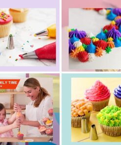 Bakers dozen Premium Piping Bags 12" with Extra Tickness | 100 Disposable Pastry Bags with 1 Coupler and 2 Ties | Kitchen Icing Bags | Cake Decoration Piping Bags | Anti-Burst and Non-slip Piping Bag 12 IN 100 Pastry Bags Pieces 39 71suITlcv3L