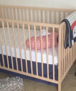 Little Love by NoJo Separates Collection Solid Crib Skirt, Navy Solid Navy 17 71suQz32kDL