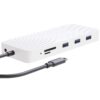 Laptop Docking Station, USB C PD Charging Hub, 13-in-1 C Hub with Ethernet, HDMI, DP, VGA, 4 Port-USB 3.0, Micro/SD/TF Memory Card Readers for MacBook Pro, Sharp Dynabook Computers - GD9 Silver 67 71suS5 b3SL