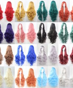 Alternative view of Prettybuy 32" 80cm Long Hair Spiral Curly Wavy Synthetic Hair Cosplay Costume Wig Women (white) white