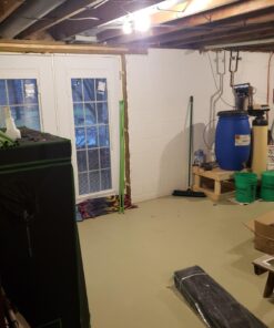 VIVOSUN S558 5x5 Grow Tent, 60"x60"x80" High Reflective Mylar with Observation Window and Floor Tray for Hydroponics Indoor Plant for VSF6450 60"x60"x80" Black 62 71svEICX2YL