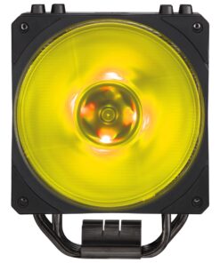 Cooler Master Hyper 212 RGB Black Edition CPU Air Cooler, SF120R RGB Fan, 4 CD 2.0 Heatpipes, Anodized Gun-Metal Black, Brushed Nickel Fins, RGB Lighting for AMD Ryzen/Intel LGA1151 54 71svN4TQ7QL