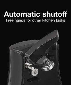 Proctor Silex Power Electric Automatic Can Opener for Kitchen with Knife Sharpener, Twist-off Easy-Clean Lever, Cord Storage, Black (75217PS) 7.9" x 4.8" x 5" 13 71svg EVpvL