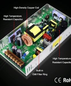 IMAYCC Adjustable Power Supply with LED Display - 110V AC to 24V DC Converter 480W 20A 480W 24V 19 71svs7uap3L