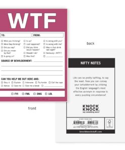Knock Knock WTF Notes Nifty Note Checklist Memo Pad, 50 Sheets 14 71svsv3wScL