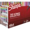Sharpie Permanent Markers, Fine and Ultra-Fine Tips, 45 Count, Ultimate Color Collection 45 Count (Pack of 1)