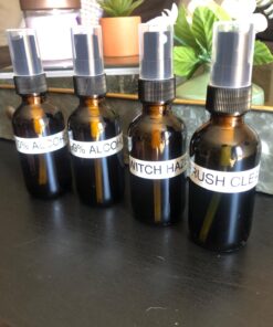 Vivaplex, 6, Amber, 2 oz Glass Bottles, with Black Fine Mist Sprayers 31 71swD5YdeaL