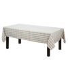 Gee Di Moda Checkered Rectangle Tablecloth - 60 x 102 Inch - Gold & White Checkered Table Cloth for 6 Foot Table in Washable Polyester - Great for Family Dinner, Indoor or Outdoor Parties & More Gold and White Checkered 7 71swcbDfZkL
