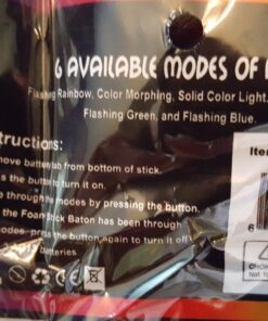 Fun Central 12 Pack - LED Supreme Foam Stick Baton Bulk - Light Up Batons for Wedding, Concert and Party - Multicolor 36 71sx09S7j8L