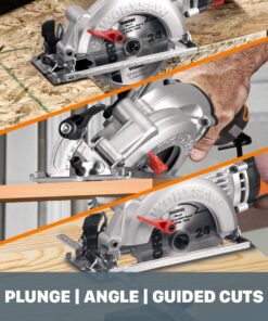 Worx WX429L 4 Amp WORXSAW 4.5" Electric Compact Circular Saw 30 71sx3PEbYmL