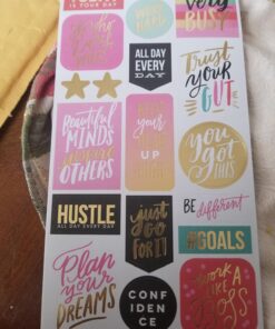 me & my BIG ideas Sticker Value Pack - The Happy Planner Scrapbooking Supplies - Productivity Theme - Multi-Color & Gold Foil - Great for Projects, Scrapbooks & Albums - 30 Sheets, 985 Stickers Total 65 71sxGXoWReL
